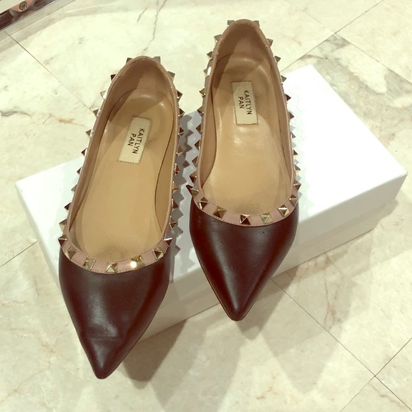 kaitlyn pan studded flats